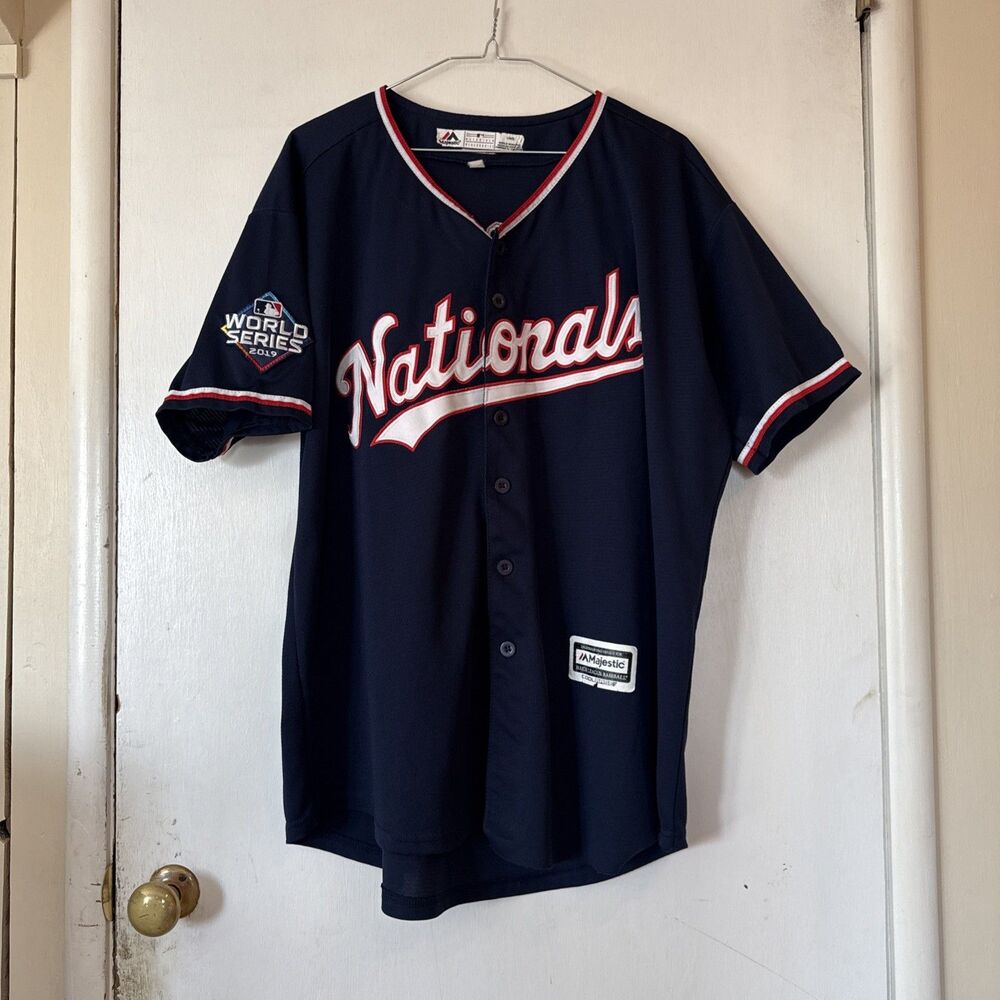 Washington Nationals Trea Turner 2019 World Series Jersey Cool Base Men's Large